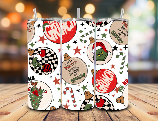 Grinch Bulbs - 20oz Skinny Tumbler