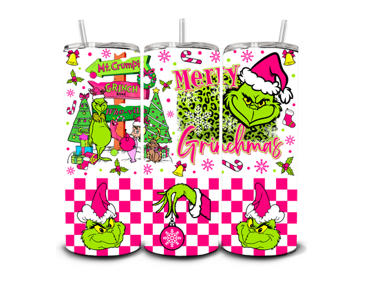 Grinch Checkered - Sublimation Print