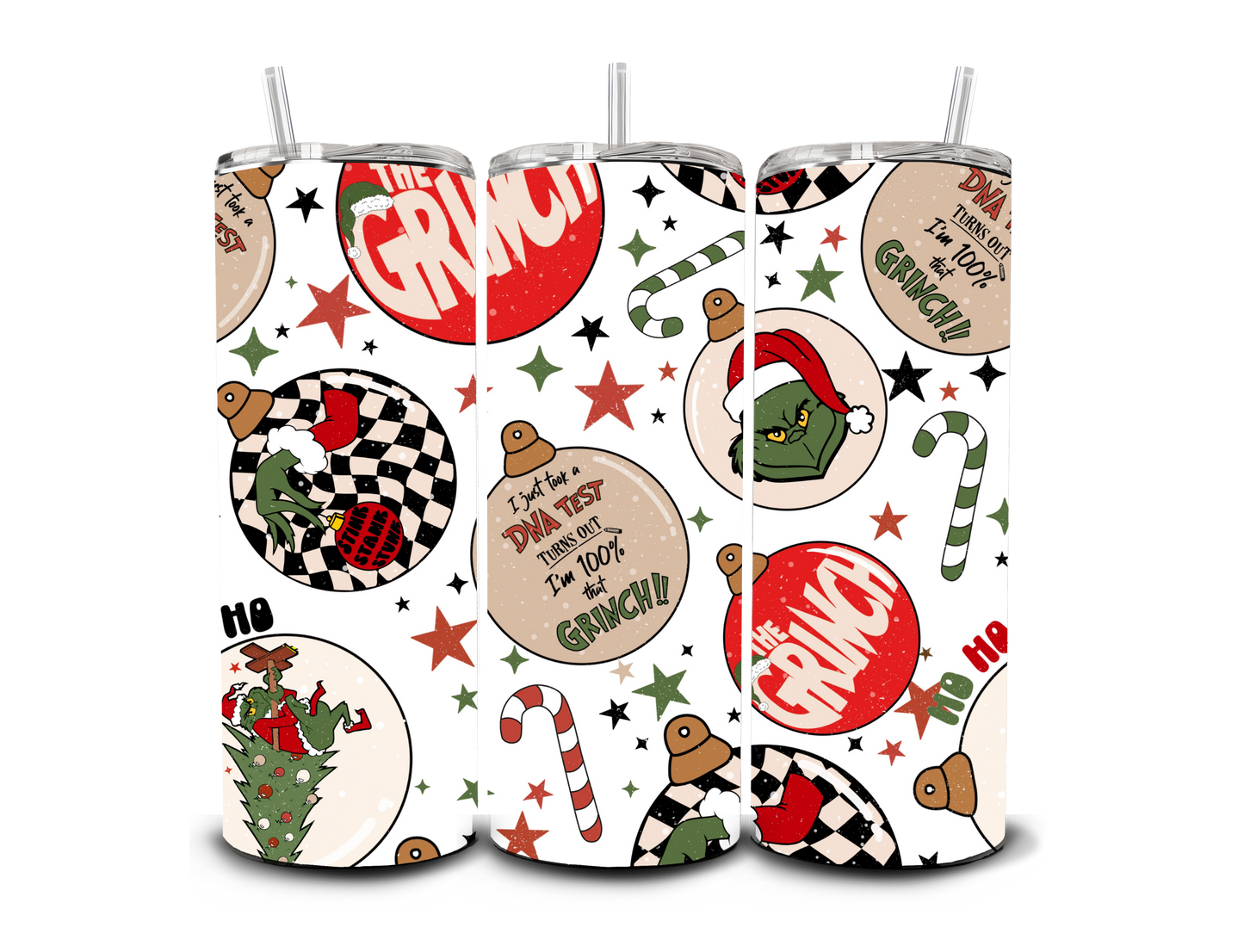 Grinch Bulbs - Sublimation Print