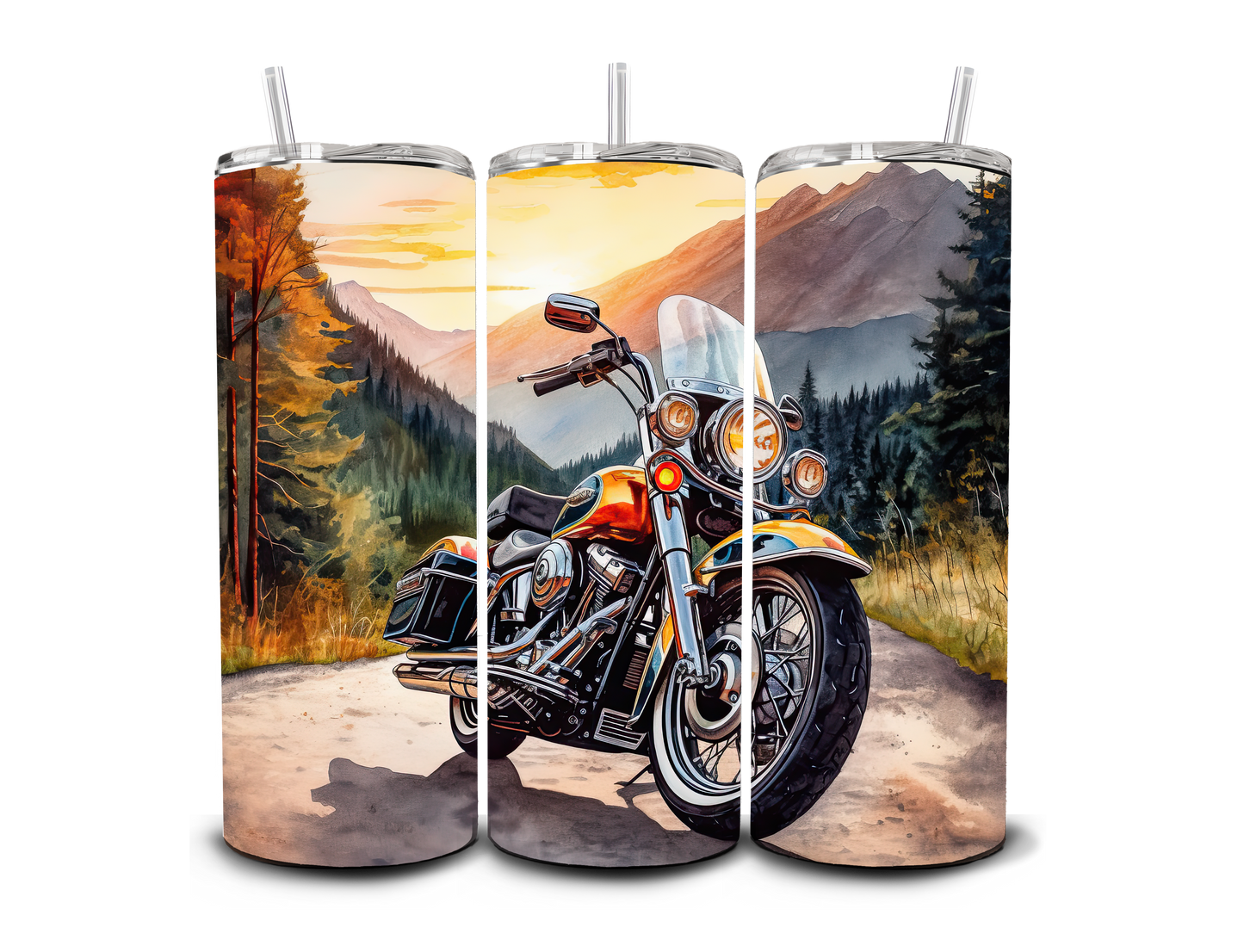 Motorcycle Watercolor - Sublimation Print