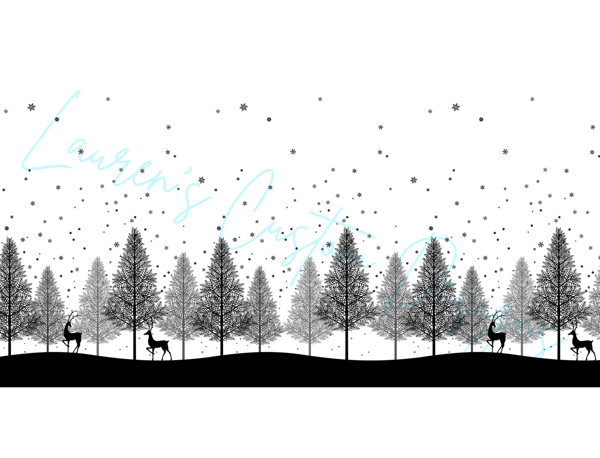 Snowy Scenery - Sublimation Print