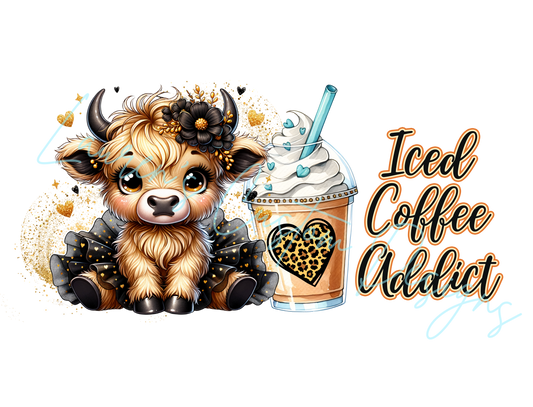 Iced Coffee Addict - Sublimation Print