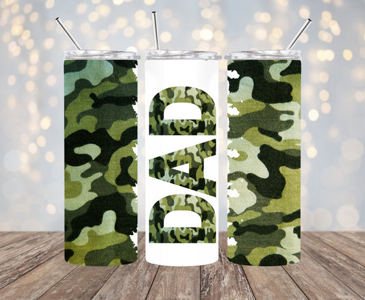 Camo Dad - 20oz Skinny Tumbler