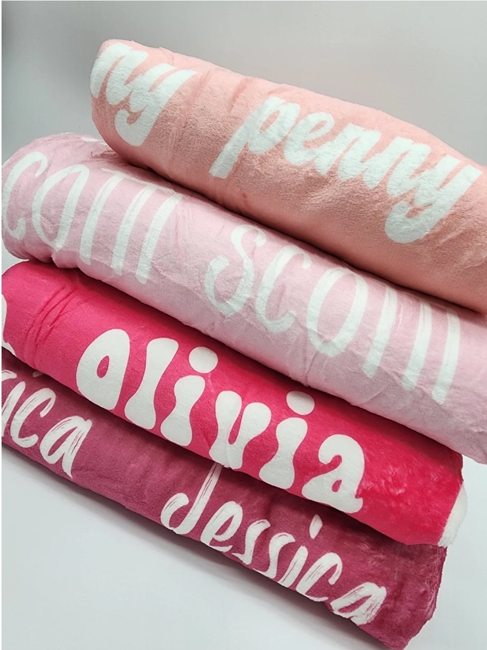 *PRE-ORDER* Custom Name Blankets - 3 weeks (ORDER BY NOV 14 FOR XMAS)-SQ2709824