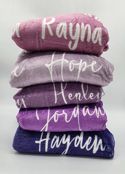 *PRE-ORDER* Custom Name Blankets - 3 weeks (ORDER BY NOV 14 FOR XMAS)-SQ2709824