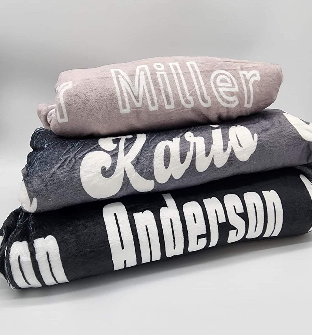 *PRE-ORDER* Custom Name Blankets - 3 weeks (ORDER BY NOV 14 FOR XMAS)-SQ2709824