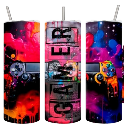 Gamer - 20oz Skinny Tumbler-SQ1732219