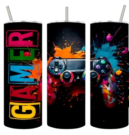 Gamer - 20oz Skinny Tumbler-SQ1732219