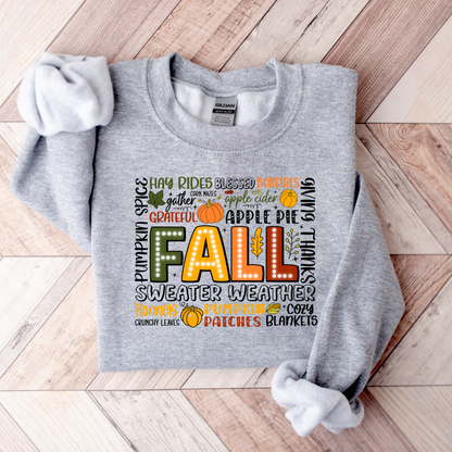 Fall Words Sweatshirt-SQ1832690