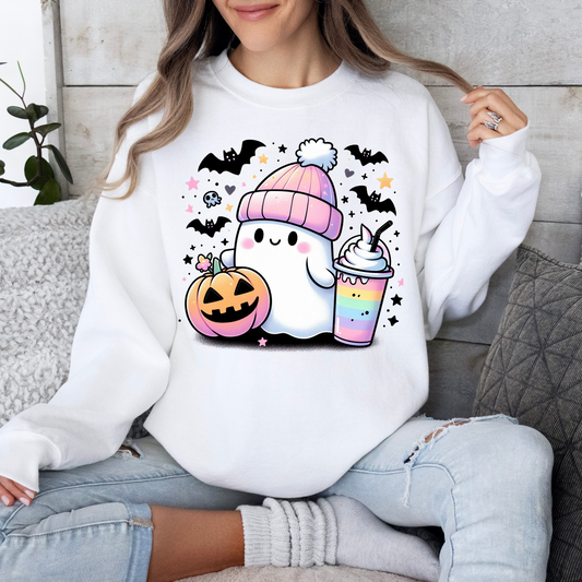 Pink Ghost Sweatshirt-SQ6345885