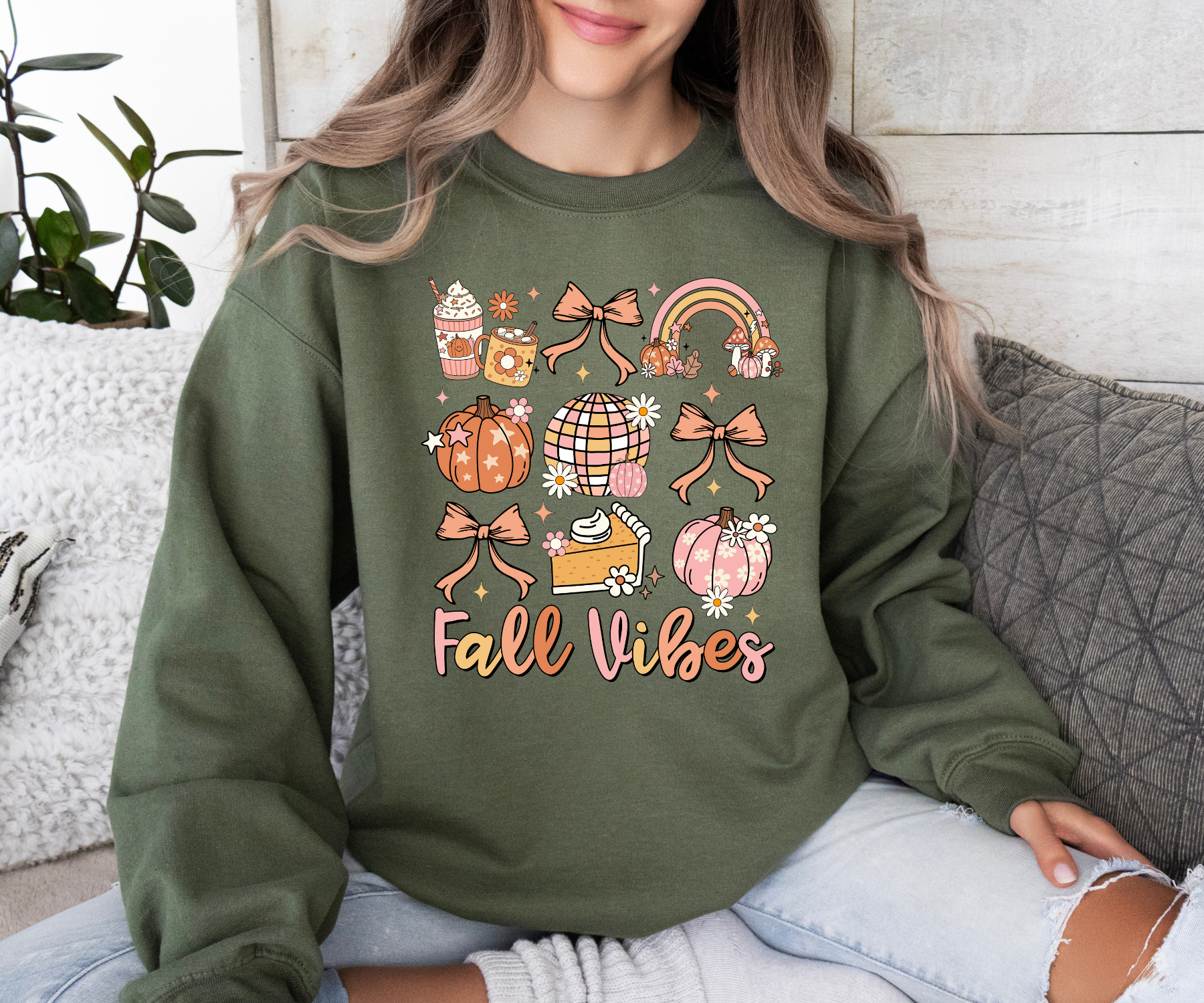 Fall Vibes Collage Sweatshirt-SQ5988728