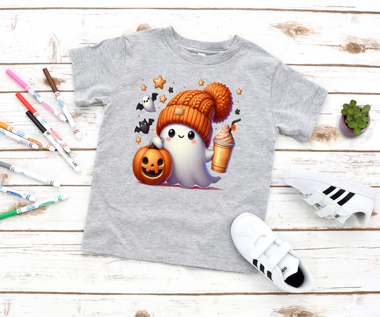 Orange Ghost - Kids Youth Tshirt