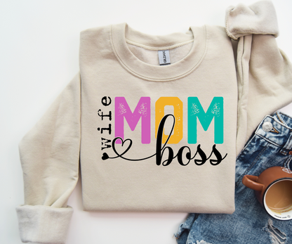 Wife Mom Boss Sweatshirt-SQ4329239