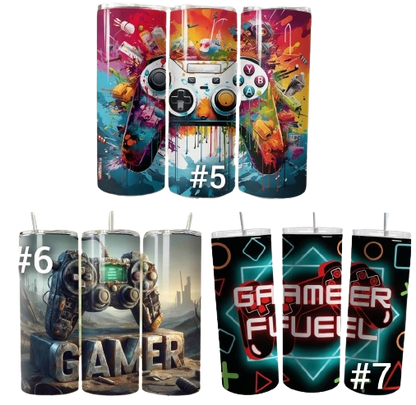 Gamer - 20oz Skinny Tumbler-SQ1732219