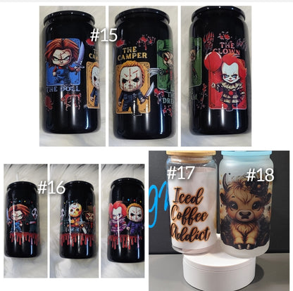 16oz Glass Tumblers - CLEARANCE